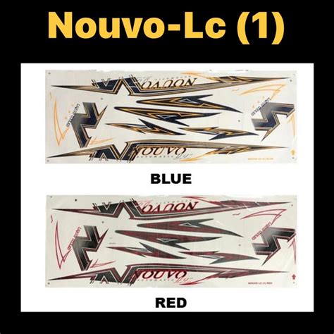 YAMAHA NLC NOUVO LC STICKER 1 AT135 NOUVOLC NOUVO LC BODY COVER