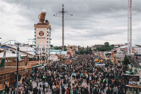 Aerial View Oktoberfest Munich Editorial Photo Image Of Tradition