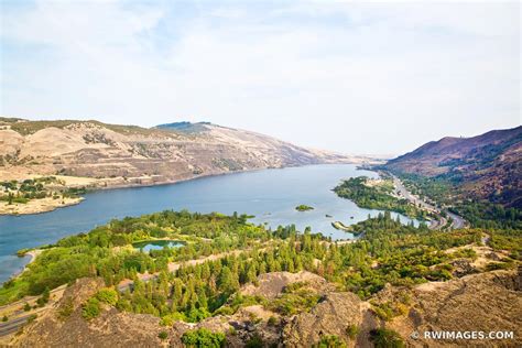 Framed Photo Print Of View From Rowena Crest Mayer State Park Columbia