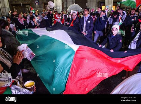 Pro Palestinian Demonstration In The Center Of Brussels Manifestation