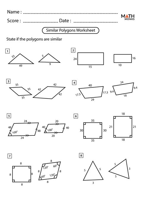 Areas Of Similar Polygons