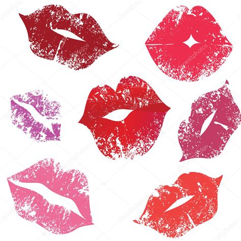 Print Of Lips Kiss Stock Vector Svetap