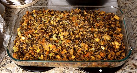 Wild Rice And Cornbread Stuffing Recipe Food Republic