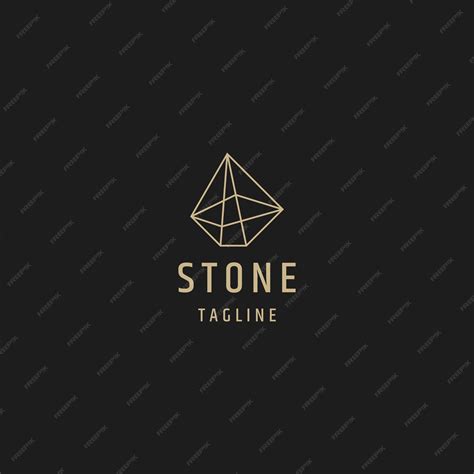 premium vector stone gems logo design template vector