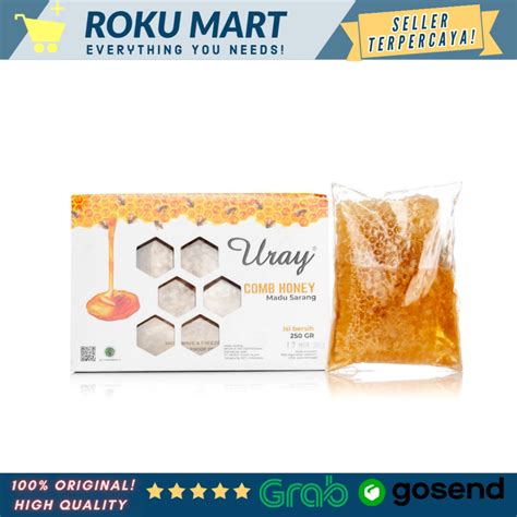 Jual URAY Comb Honey 250 G MADU URAY COMB HONEY MADU SARANG 250 Gr