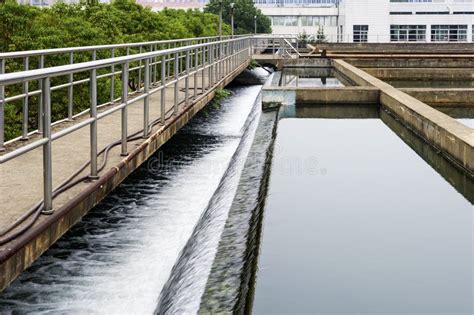 Sedimentation Tank in Water Treatment Plant Stock Photo - Image of ...