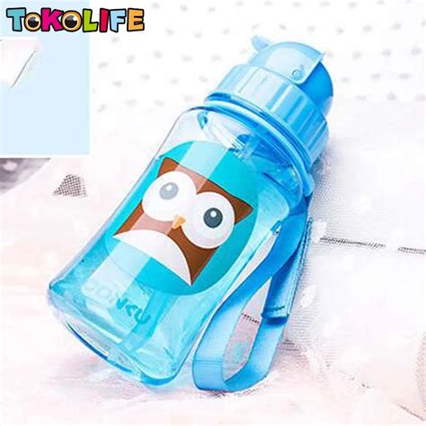 350 ML Baby Water Bottle Kid Bottles With Straw Child Drinking Bottle ...