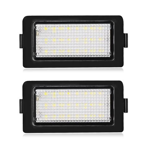 Pcs Pair Smd Car Led Licence Plate Light Blub Error Free For Bmw