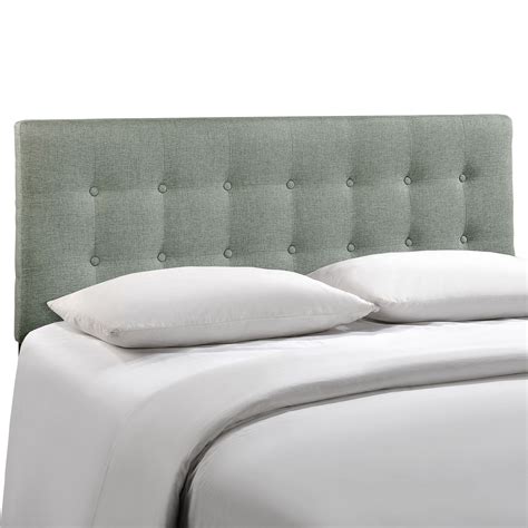 Modern Contemporary King Size Fabric Headboard, Grey Fabric - Walmart.com