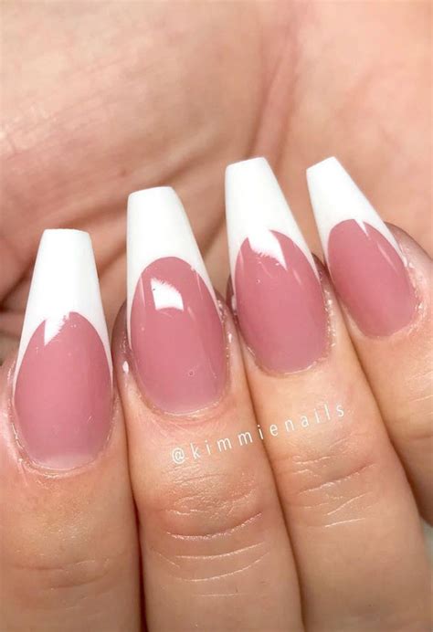 52 Luxury Coffin French Tip Nail Designs Style Vp Page 40