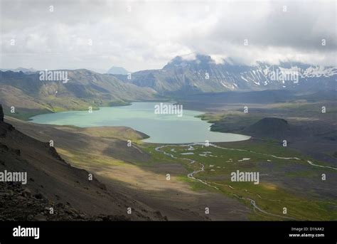 Aniakchak National Monument & Preserve Alaska Surprise Lake from Rim of ...
