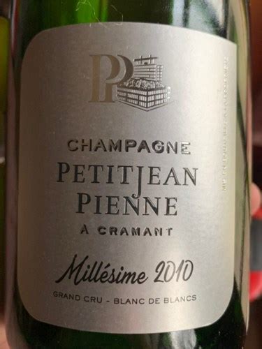 Petitjean Pienne Mill Sime Blanc De Blancs Brut Champagne Grand Cru