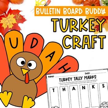 Turkey Craft | Bulletin Board Buddies by The Kinderhearted Classroom