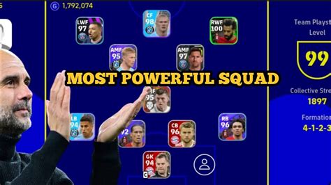 Most Powerful Squad On Efootball Youtube