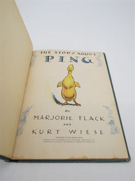 THE STORY ABOUT PING Par Marjorie Flack Kurt Wiese Good Hardcover