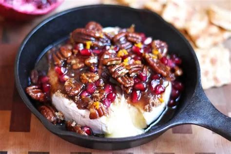 Pomegranate Pecan Baked Brie Smile Sandwich