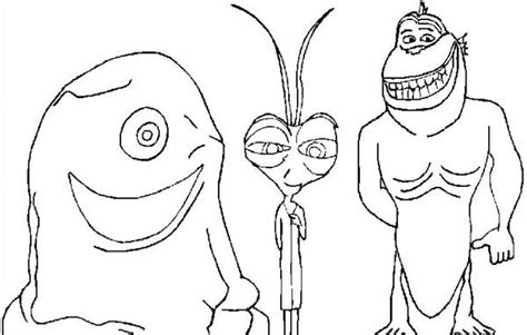 Monster Vs Aliens Characters Coloring Page Color Luna Monsters Vs