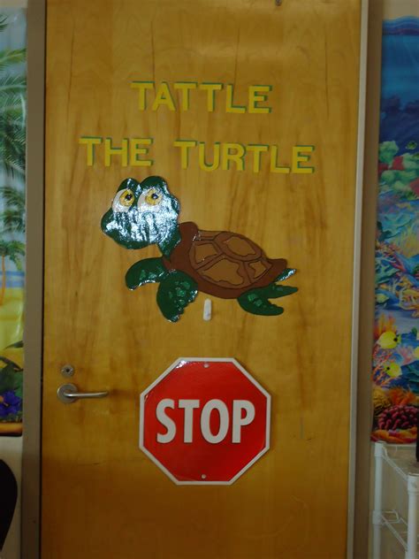 Tattle the Turtle. The students talk to Tattle when they have the urge ...