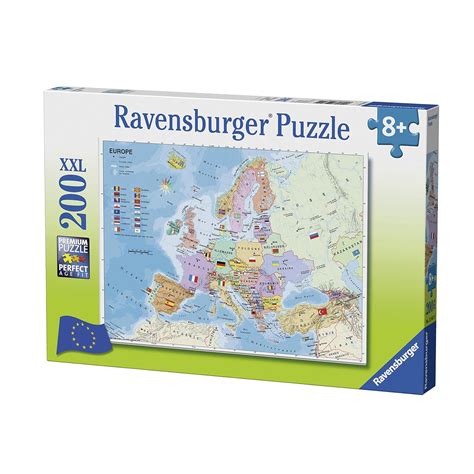 Ravensburger 12841 Map Of Europe Jigsaw Puzzle 200 Pieces Amazon Co Uk