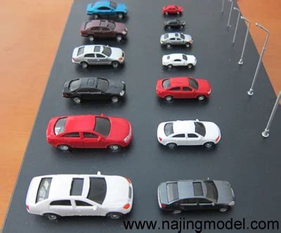 100pcs light car 1:100 scale model car for architectural model layout ...