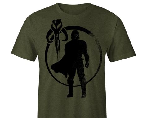 Mandalorian T Shirt Mandalorian Tee Savage Green Tee Star Etsy