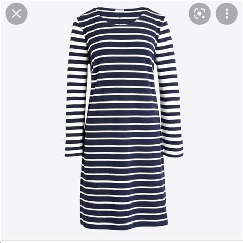 J Crew Dresses Jcrew Striped Long Sleeve Dress Coastal Grandmother