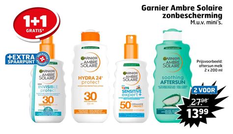 Garnier Ambre Solaire Zonbescherming Gratis Aanbieding Bij Trekpleister