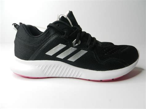 Women S Adidas Edgebounce Running Shoe Black White Shock Pink Sz Ebay