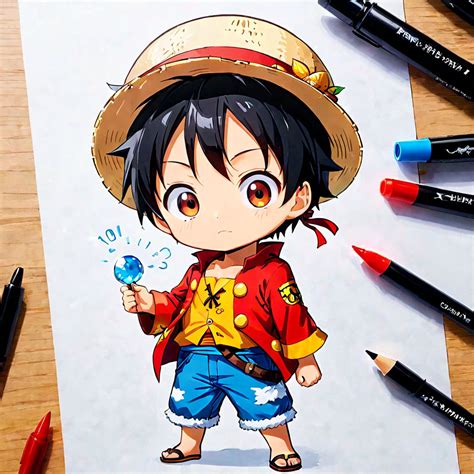 Create the Chibi version of Luffy by Ravi Singh - Playground