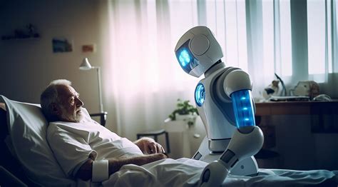 Premium Photo Smart Robot Helping Elderly At Home Or In Retirement