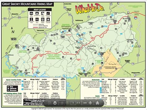 Cades Cove Hiking Trails Map