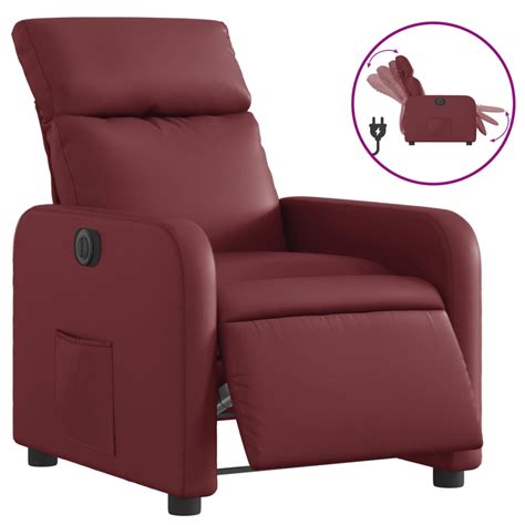 Fauteuil de Salon Chaise Fauteuil inclinable électrique Rouge