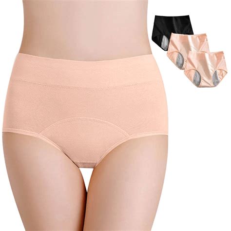 Viadha Womens Cotton Underwear 3pc Menstrual Anti Leakage Menstrual