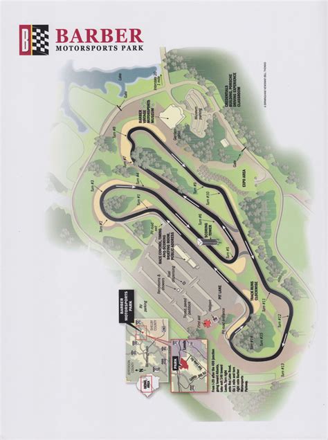 Barber Motorsports Park Track Map | Webmotor.org