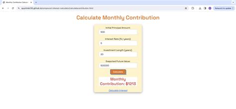 GitHub - quynhnle135/compound-interest-calculator: Calculator to