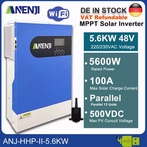 ONDULEUR SOLAIRE HORS réseau MPPT 5 6 KW hybride 100A 230Vac 48Vdc