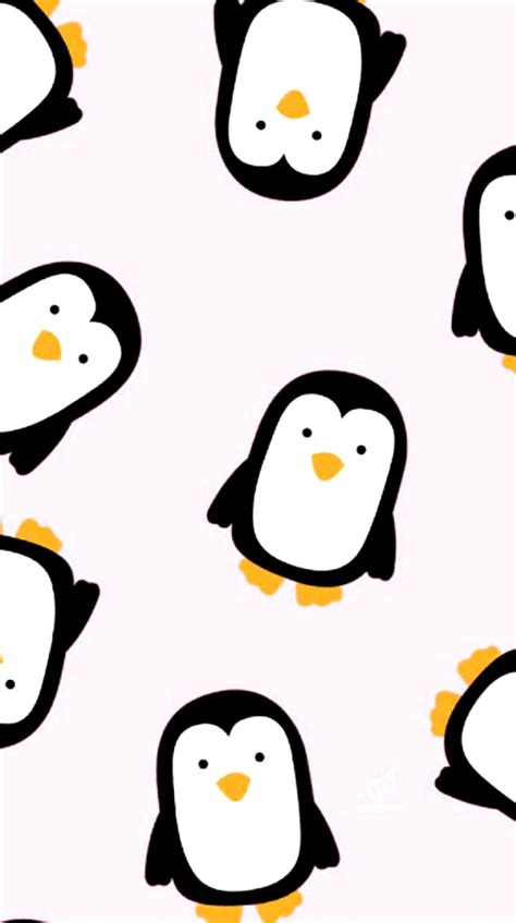 Cute Cartoon Penguin Wallpaper