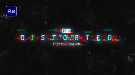 Video Effects After Effects Text Effects Distorted Text Glitch Text