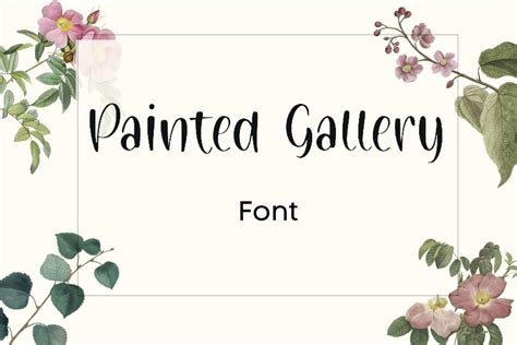 Painted Gallery Font Download Free - Art Fonts