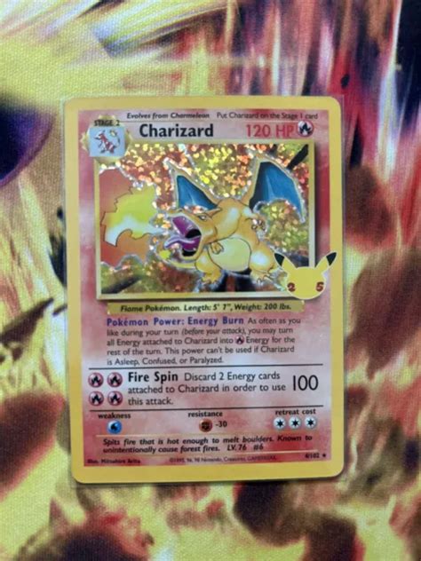 Pokemon Tcg Charizard Holo Celebrations Th Anniversary Classic