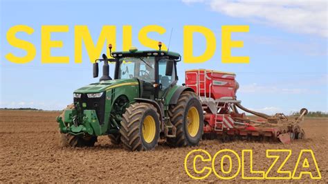 John Deere R Au Semis De Colza Youtube