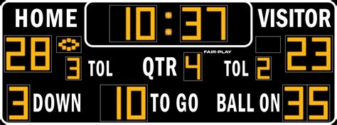 Fb 8120 2 Football Scoreboard Fair Play Scoreboards