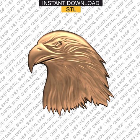 Eagle D Stl Model For Cnc Users Wall Decor Wood Art Cnc Router