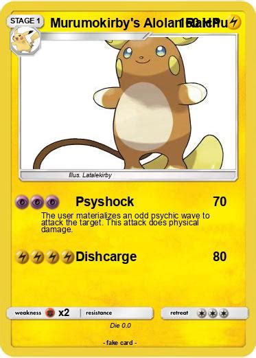 Murumokirby S Alolan Raichu Card The Final Fantasy Of Movie Legend