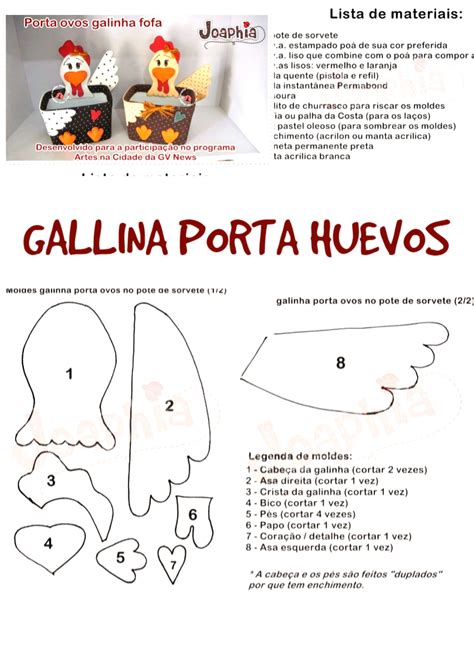 Pascua Gallina para huevos manualidades Goma Eva Blog de imágenes