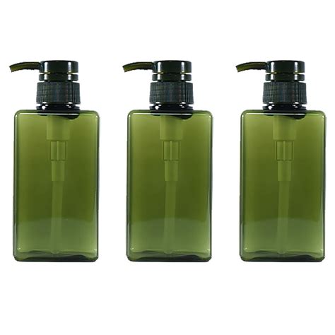 Pack Refillable Shampoo And Conditioner Bottles Ml Plastic Pump