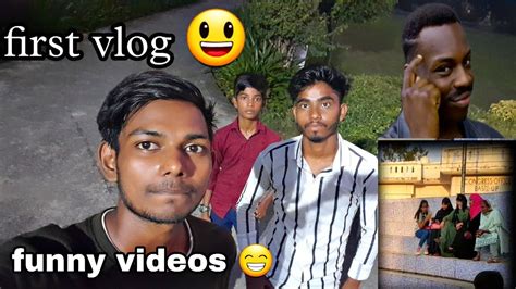 My First Vlog 😃🥰 Full Enjoy 😉 Public Reaction 😆 Girls 👧 Funny