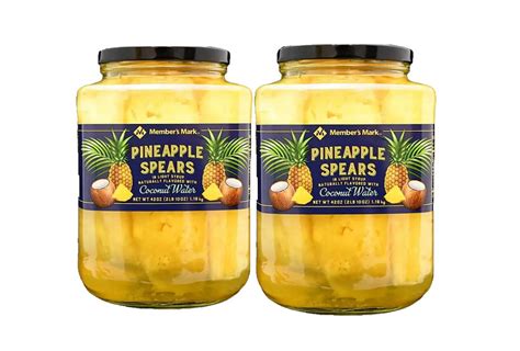 M M Pineapple Spears In Coconut Water 2 Pack 42 Oz