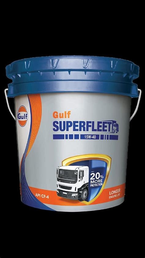 Truck Synthetic Technology Gulf 15W40 Super Fleet Engine Oil Model