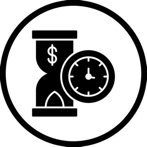 Time Is Money Vector Icon Vector Art At Vecteezy